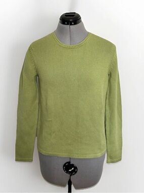 Charter Club Women's Green Sweater Basic Butter Mom Classic Small